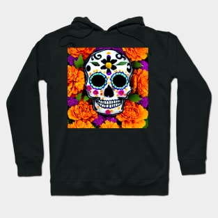 Sugar Skull Marigolds Hoodie